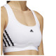 Adidas Γυναικείο μπουστάκι Powerreact Training Medium-Support 3-Stripes